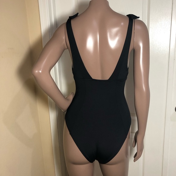 L*Space Isabelle Tie Straps Plunge Body Swim Suit - Picture 2 of 2